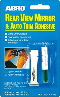 Abro RV-495 Espejo Retrovisor & Auto Trim Adhesivo Ultra Fuerte Permanente Bond 2g 